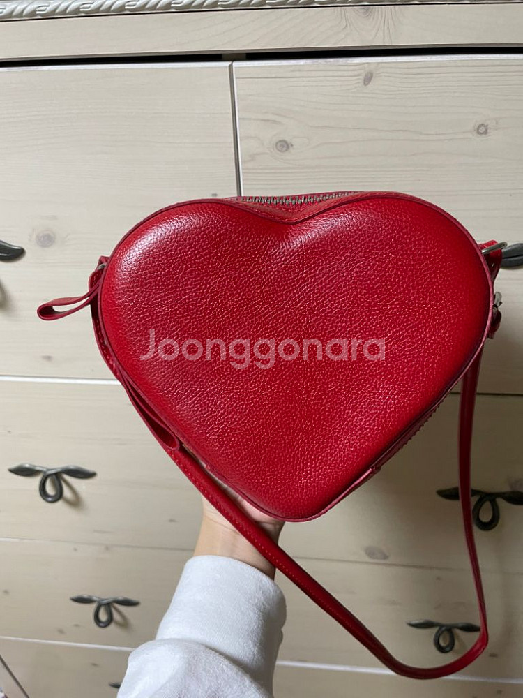 비비안웨스트우드 레드 하트 미니백--3