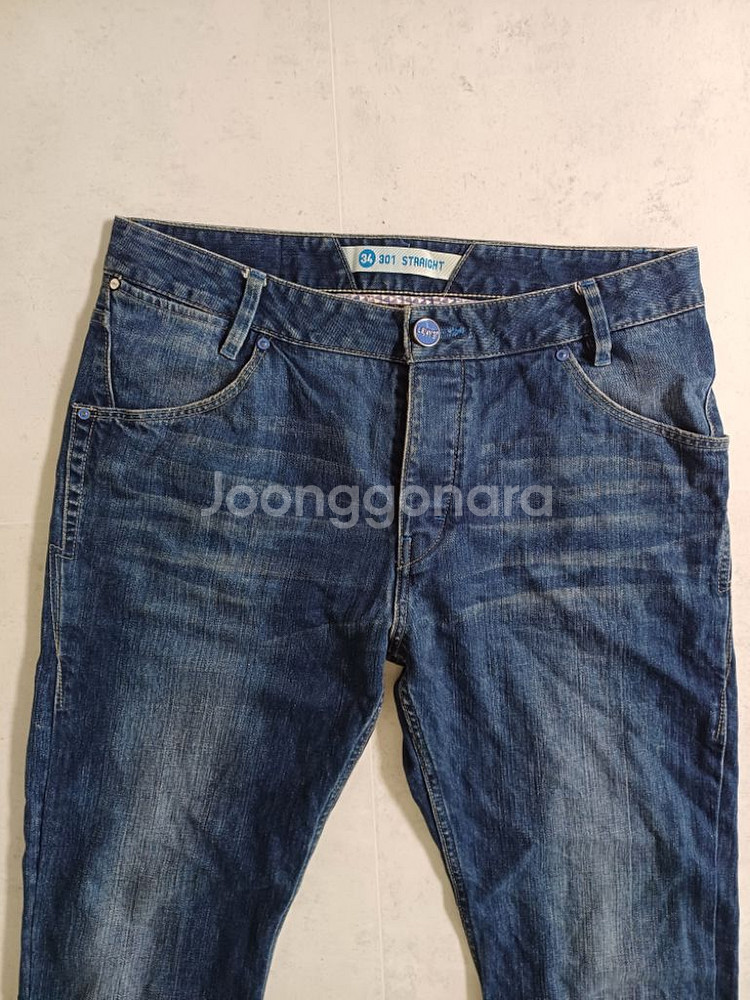 남성 리바이스 301 데님 일자청바지 (34)--3
