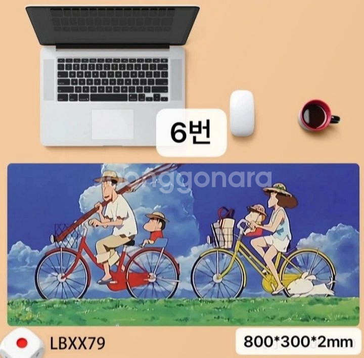 새상품-짱구는 못말려 마우스패드/키보드패드 귀여운캐릭터--5