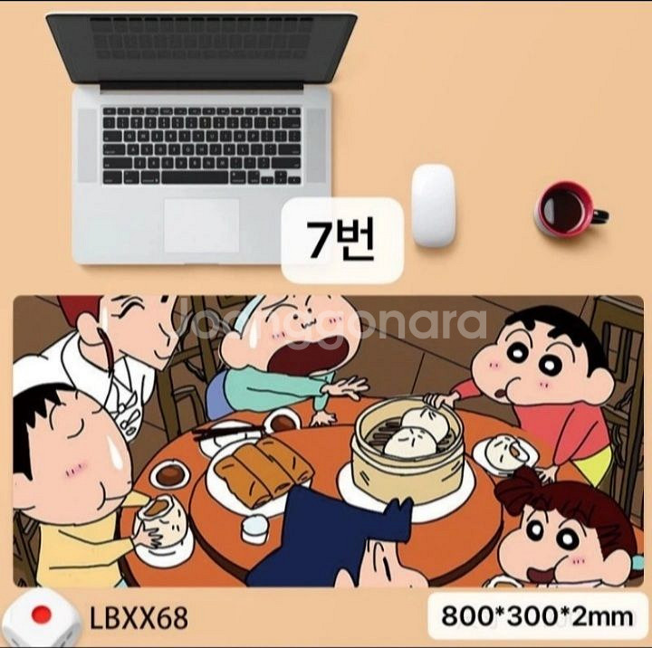 새상품-짱구는 못말려 마우스패드/키보드패드 귀여운캐릭터--6