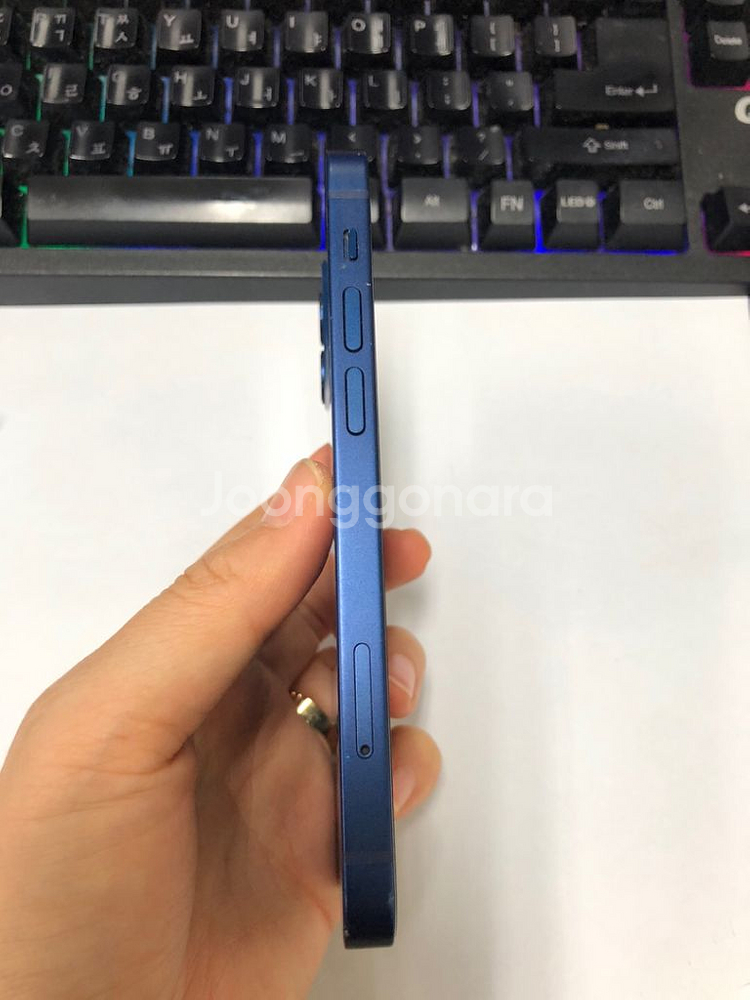 아이폰12미니 블루 액정SS급 64GB 배터리90%--4