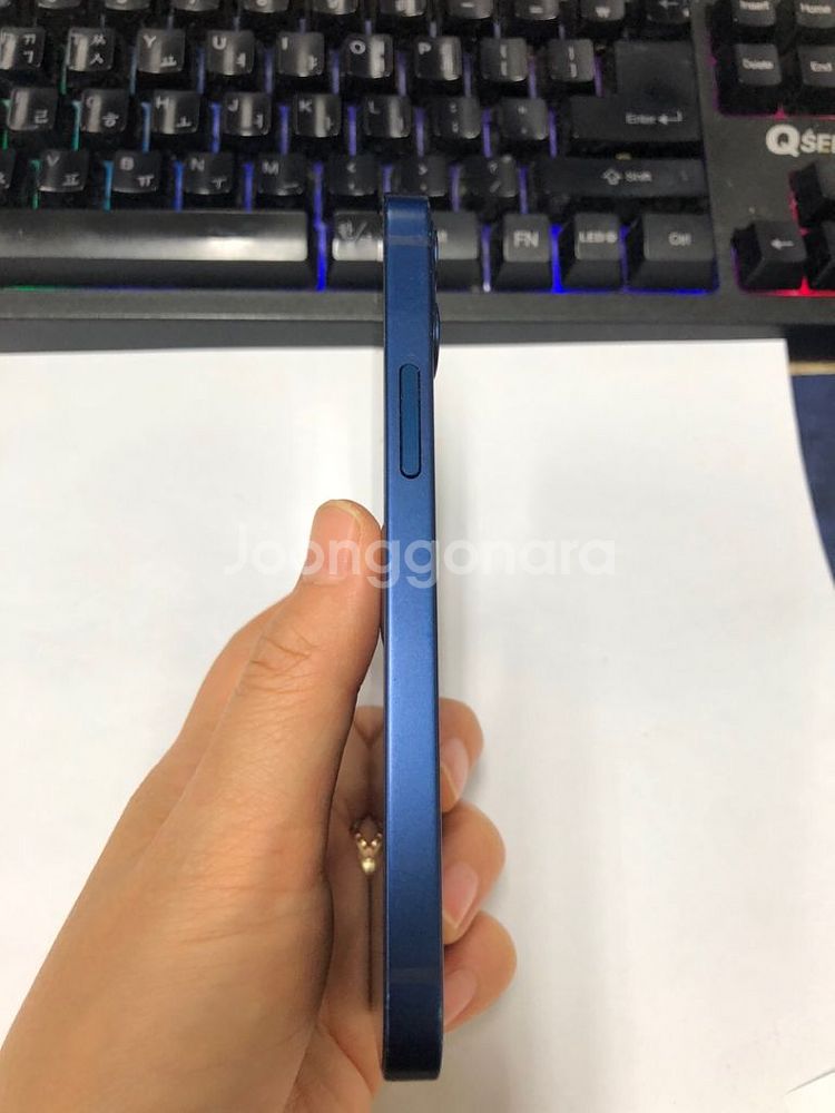아이폰12미니 블루 액정SS급 64GB 배터리90%--3