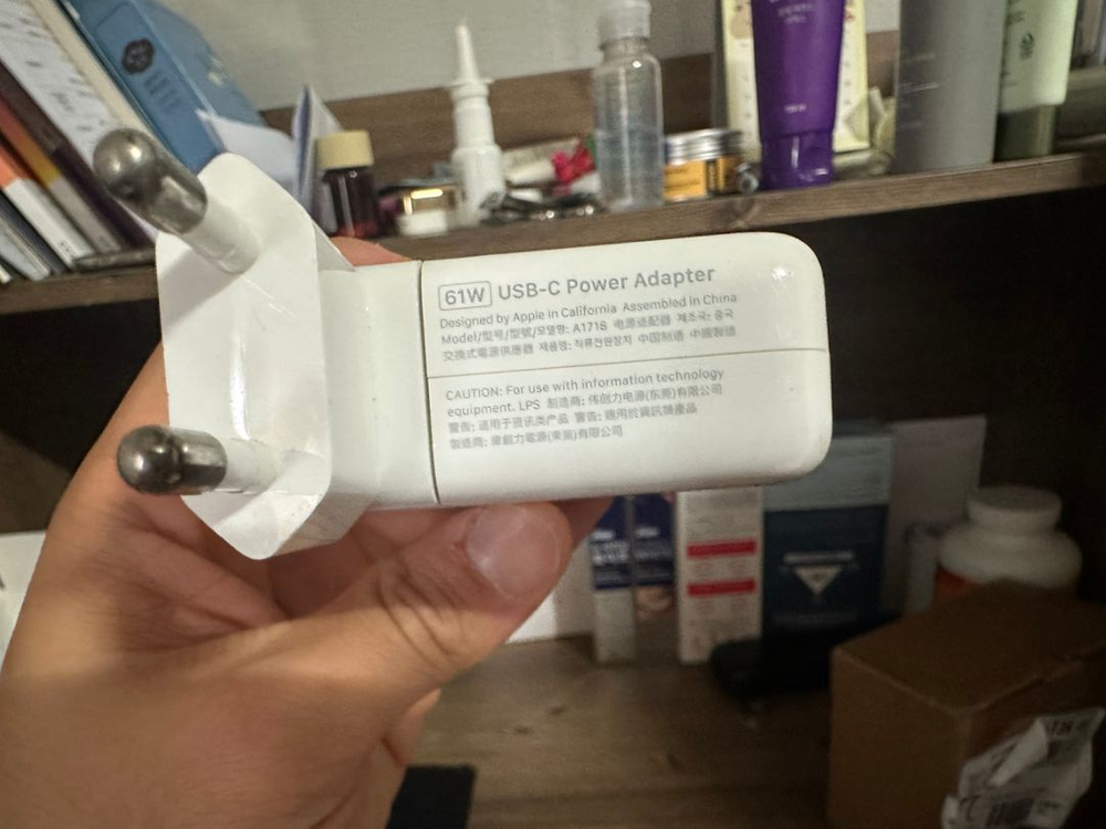맥북/아이패드 충전기(61W C to C 케이블) 정품--1
