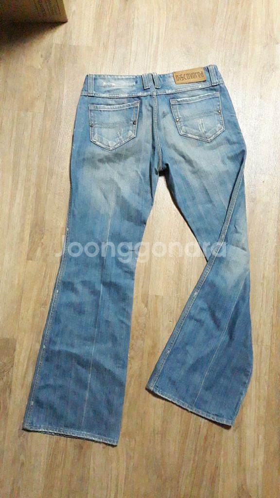 새제품 세미 부츠컷 청바지 워싱데님 28--3