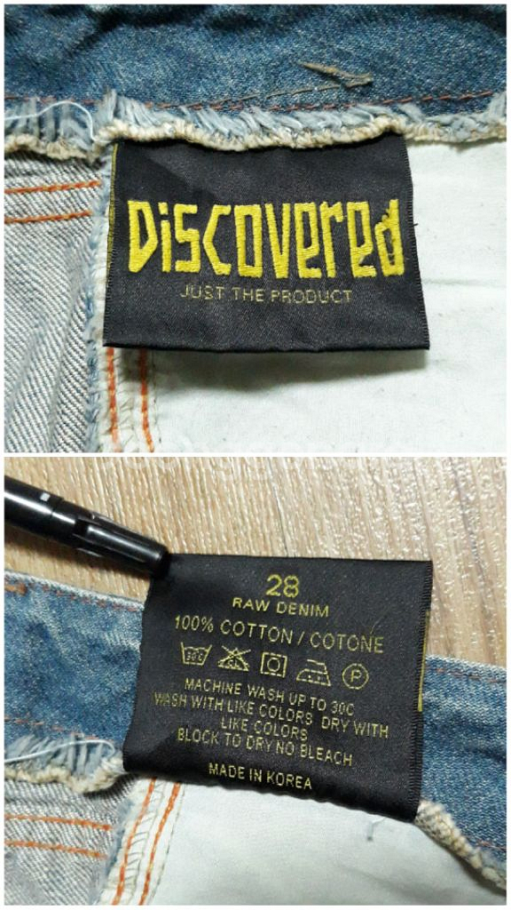 새제품 세미 부츠컷 청바지 워싱데님 28--7