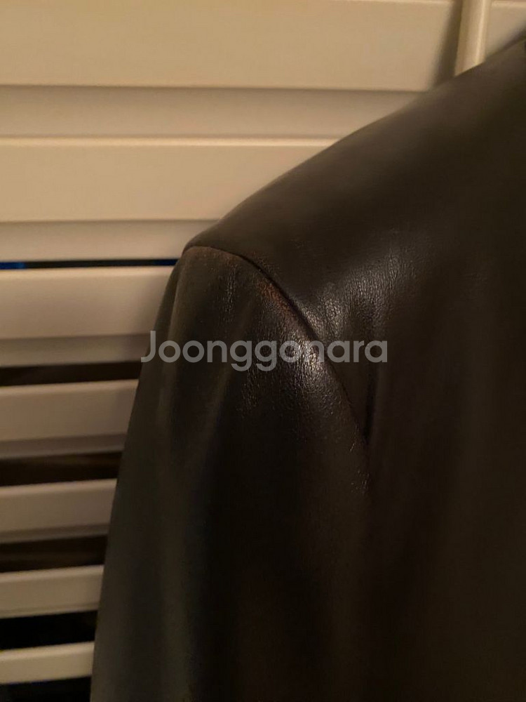 명품 아르마니 꼴레지오니 램스킨 하프코트--3