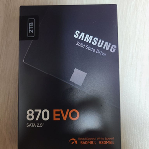 삼성 870 EVO SATA 2.5 2TB 미개봉 정품