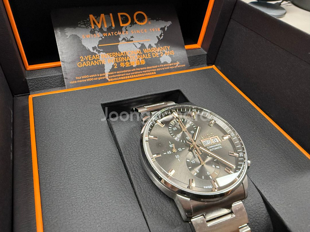 미도 커맨더 크로노그래프 오토매틱--6