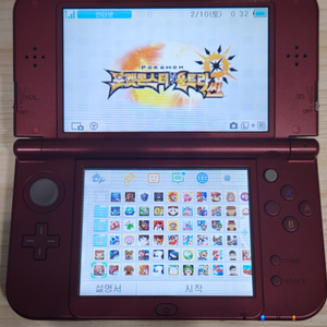 한글게임많은 뉴 닌텐도3DS XL 레드색상 판매합니다