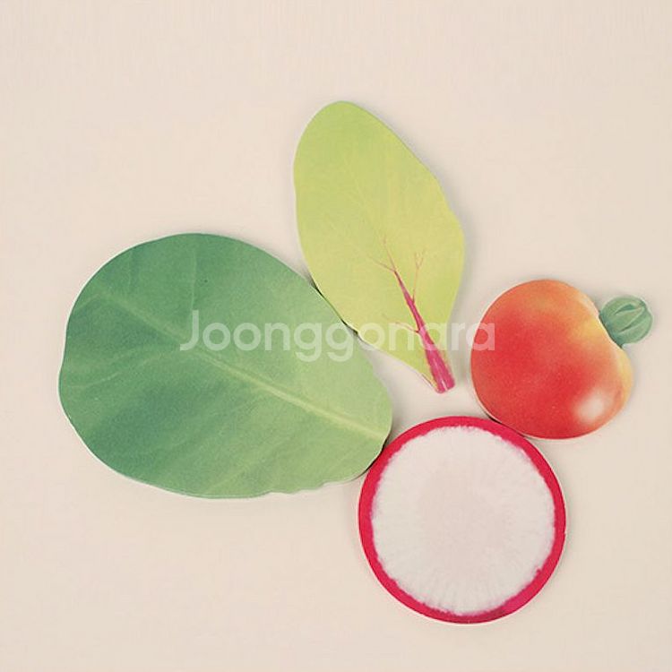 샐러드 디자인 점착메모지 재고 판매 (700개)--1