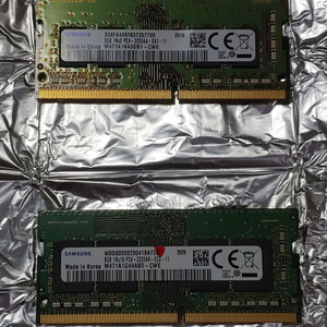 삼성 DDR4 25600 8GB 노트북 메모리 2매