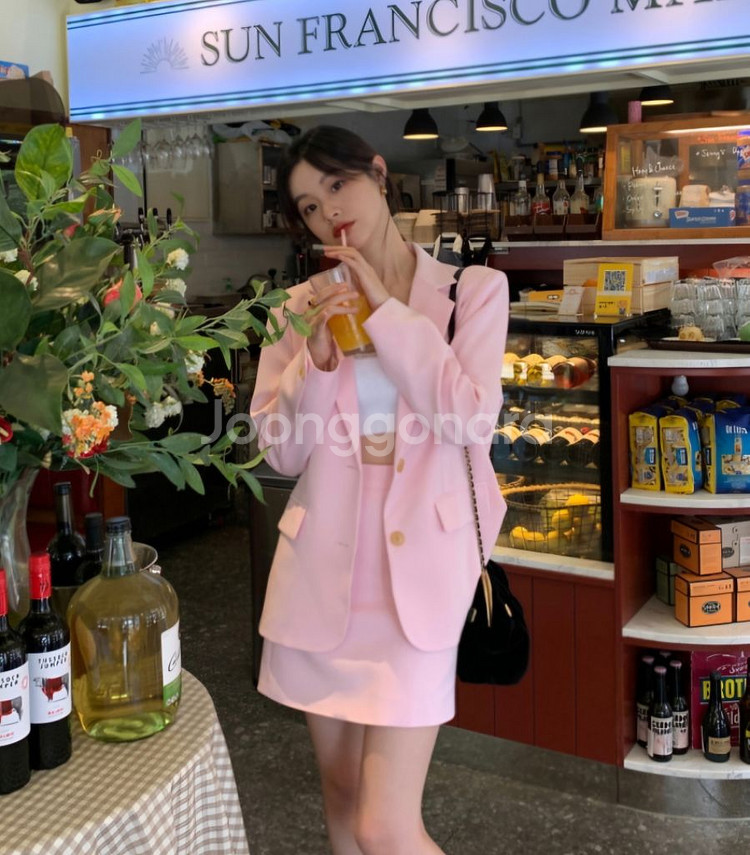 서쿠키 포르투 핑크 셋업--0