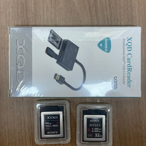 (새상품)소니 XQD 32GB/64GB+리더기 일괄