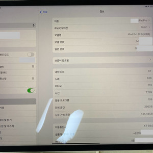 아이패드 프로 12.9 5세대 256GB 셀룰러 팔아요