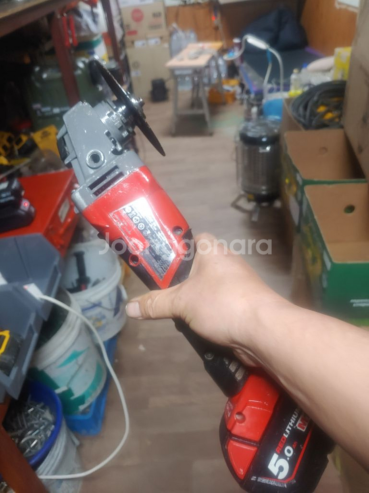 밀워키충전그라인더 M18 FSAG 100X 배터리포함--9