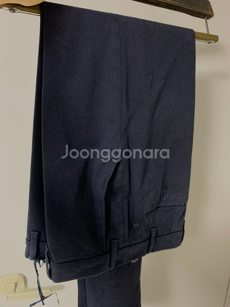 라르디니 다크네이비 면바지--1