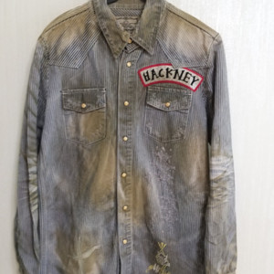 남성 해커 데님 청남방 (새상품.95)