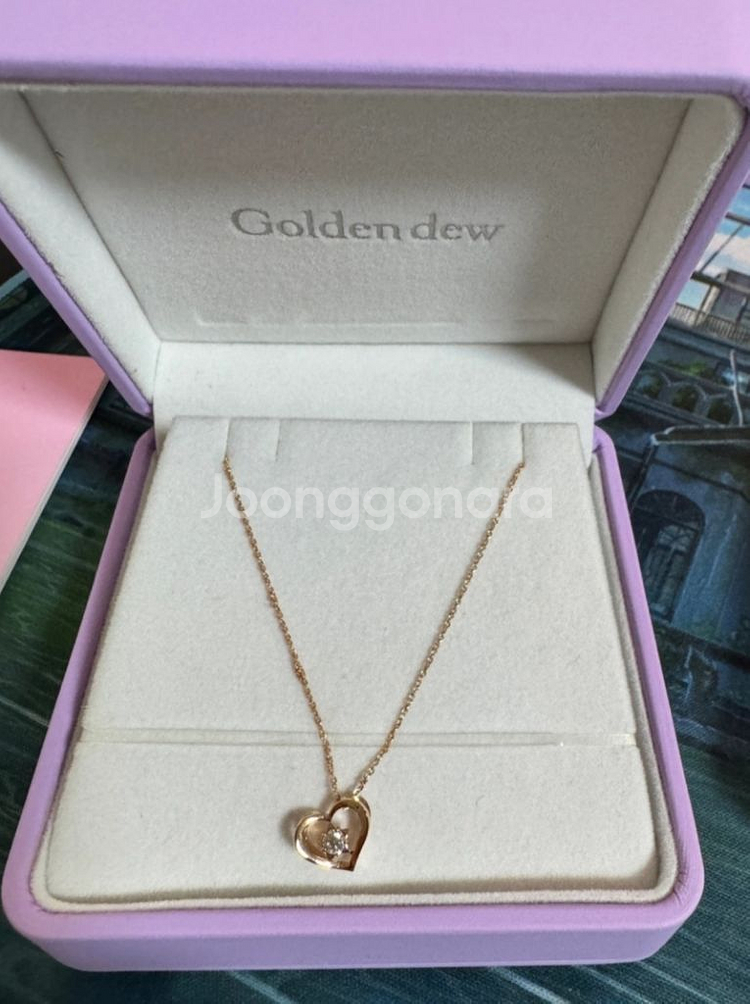 골든듀 마이엔젤 다이아 목걸이 18k--1