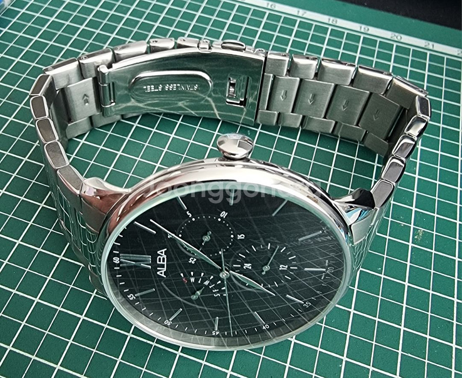 세이코 블랙 알바 AZ8003X1 쿼츠시계 보증서포함--3
