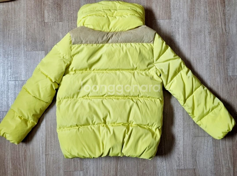 여성 코인코즈 노랑 오리털 숏패딩 S사이즈--7