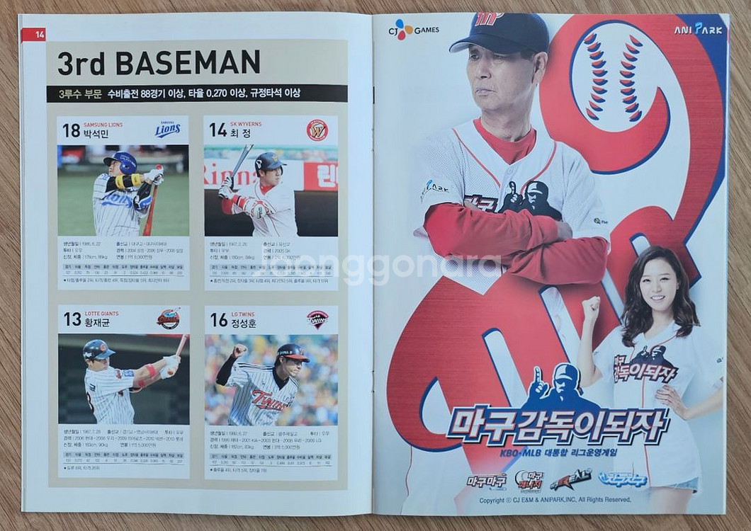 프로야구 골든 글러브 시상식 책자 6권--1