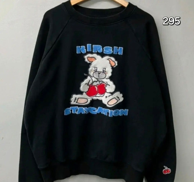 295 ) 한정판 키르시 기모 맨투맨 뽀글이 빅로고 이미지