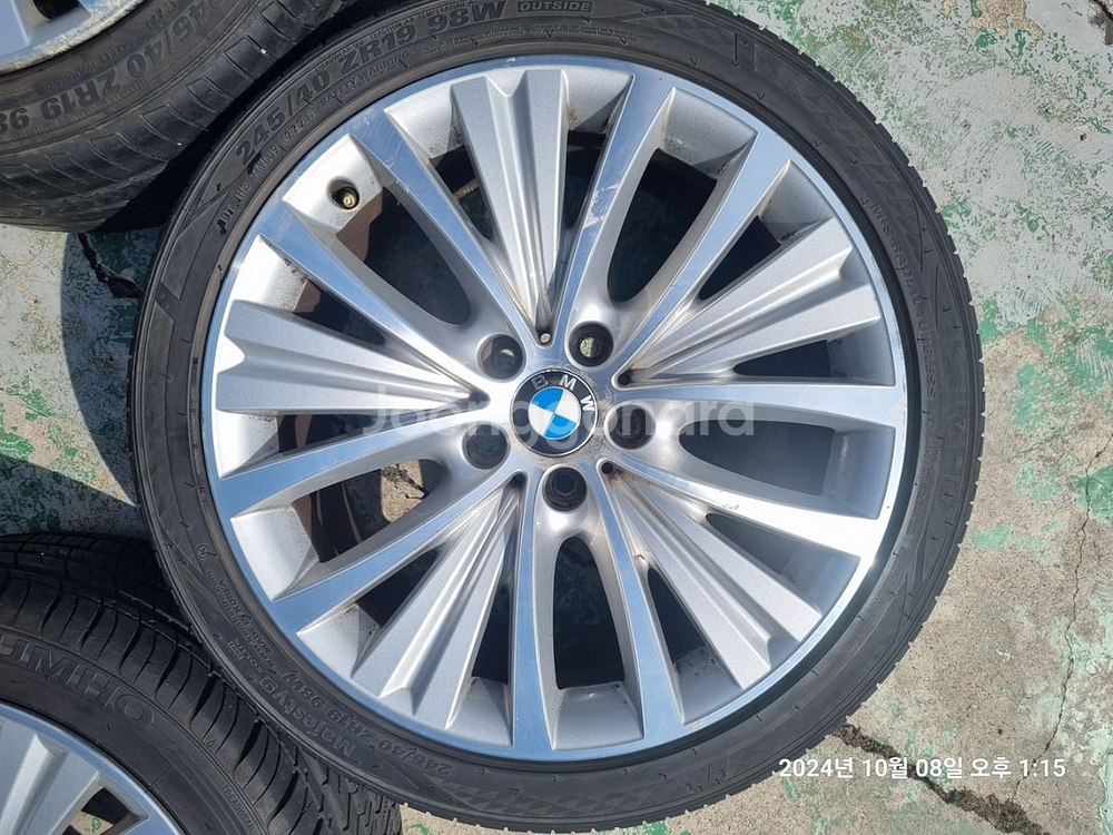 부산 F바디 520d 528i 19인치 휠타이어 셋트--4