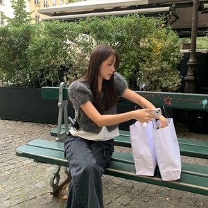 리에뜨 펄 알파카 가디건