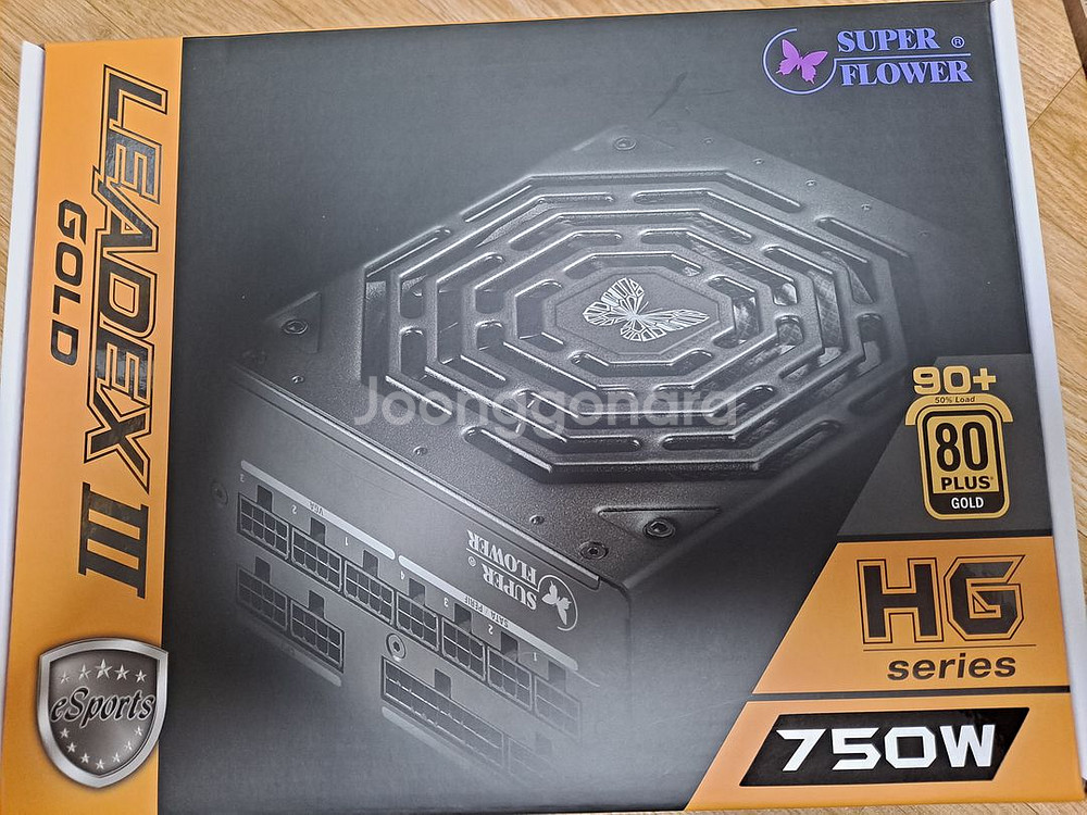 슈퍼플라워 파워 골드 750w 화이트 팝니다--1