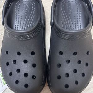 (새제품)230 크록스 큐티 클로그 블랙 검정 크록스