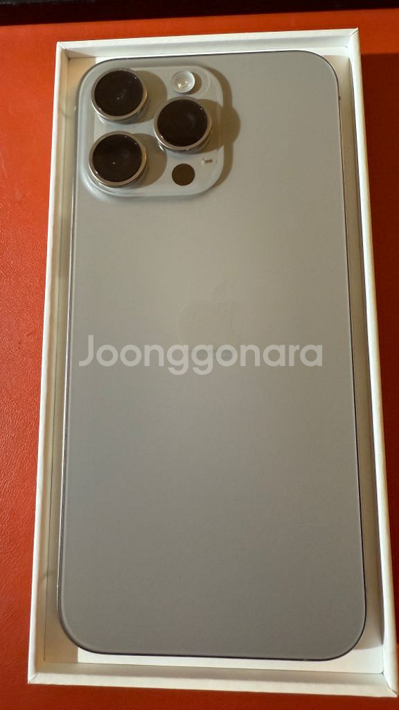 iPhone 15proMax 512 네츄럴티타늄--1