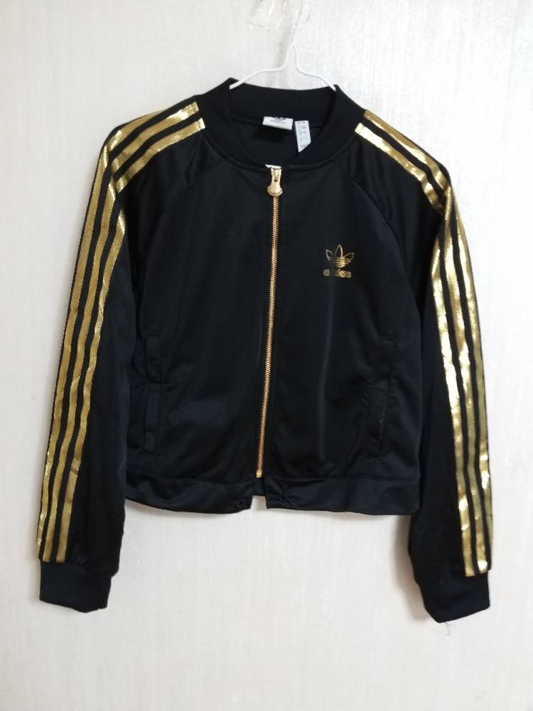 여성 아디다스 크롬핏 황금 삼선.불꽃 져지자켓 (90-95) 이미지
