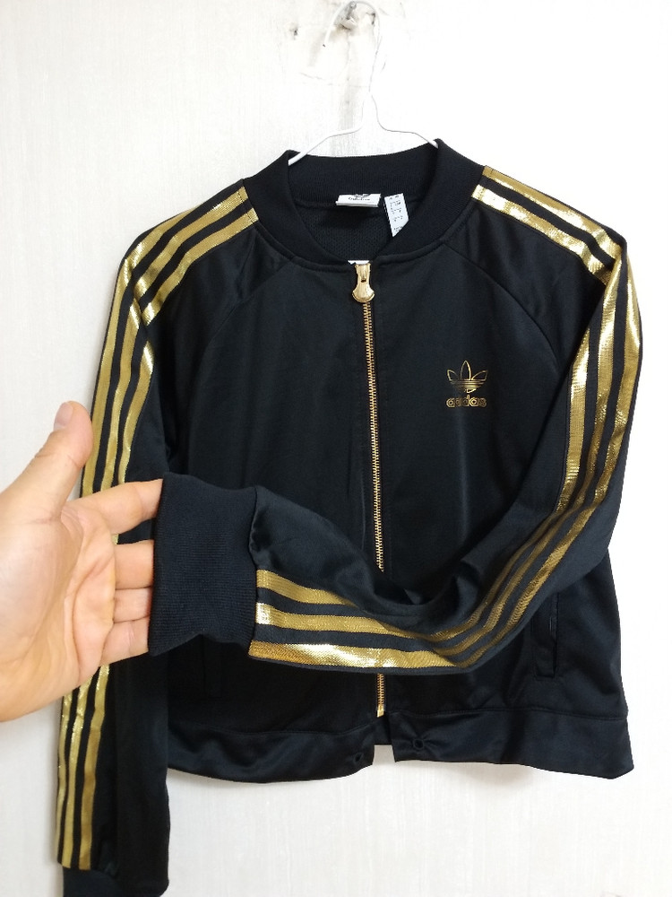 여성 아디다스 크롬핏 황금 삼선.불꽃 져지자켓 (90-95) 이미지