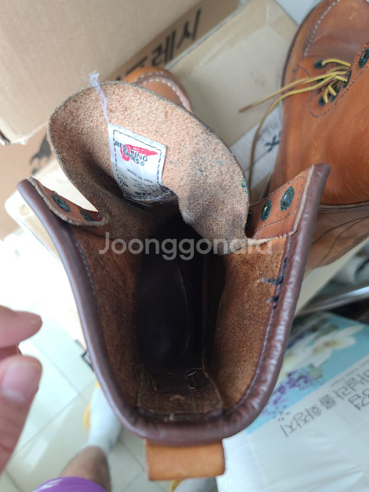 레드윙 부츠 워커 877 265싸이즈 팝니다!!--6