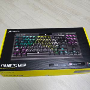 커세어 k70 pro grb tkl 저소음 적축 모델