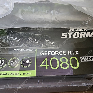 [미개봉]이엠텍 지포스 RTX 4080 SUPER BLACK STORM OC D6X 16GB 그래픽카드