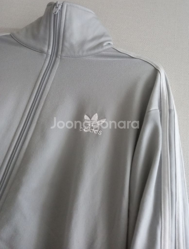 아디다스 그레이 트랙탑 저지 져지집업 105/XL--1