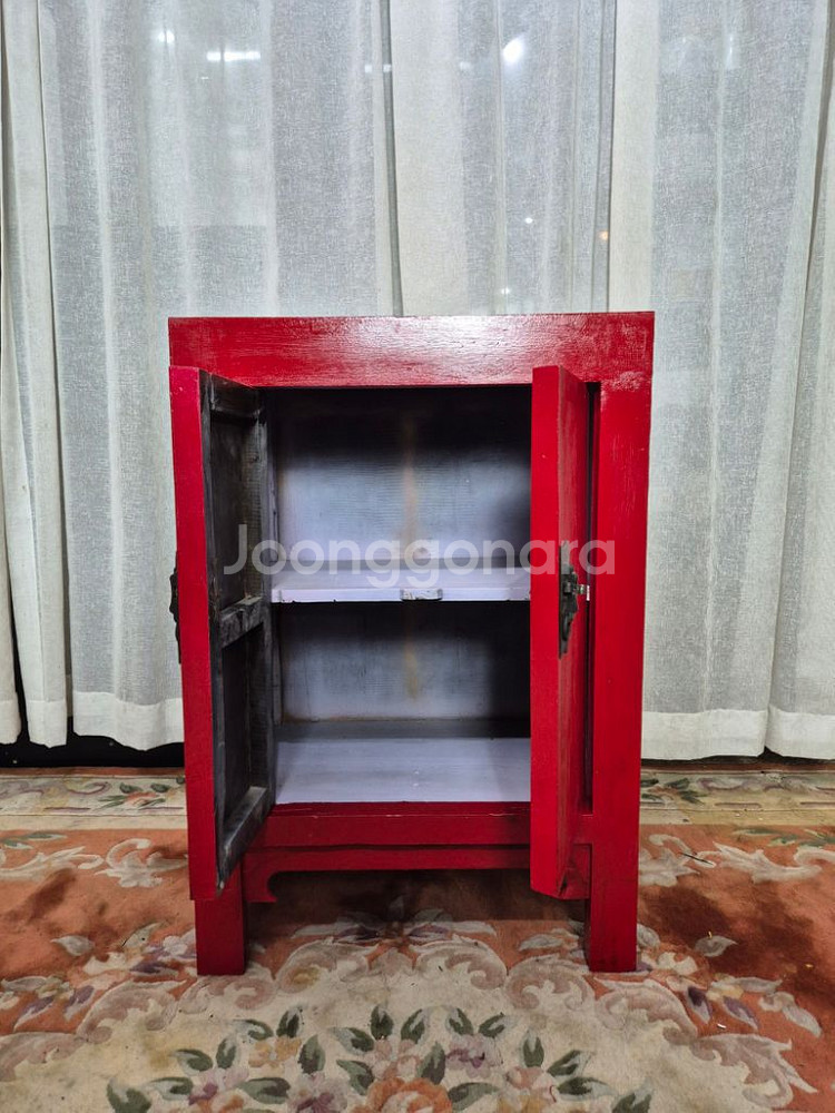 빈티지 chiness style red cabinet--3