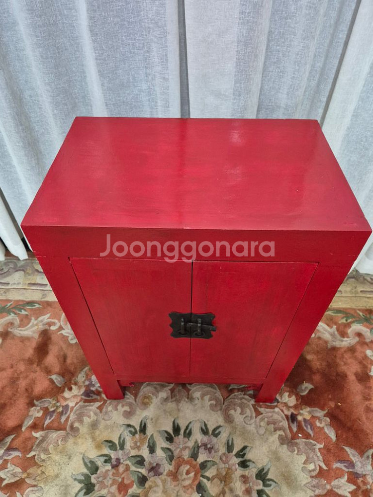 빈티지 chiness style red cabinet--1
