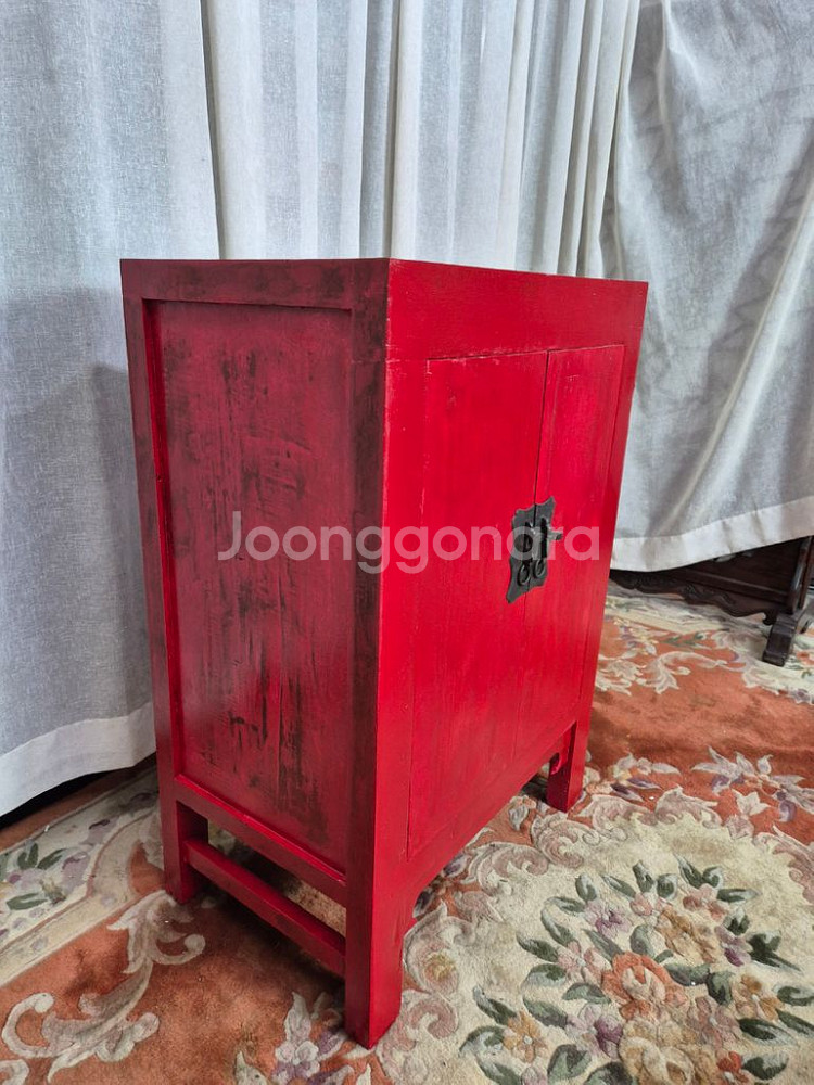 빈티지 chiness style red cabinet--2