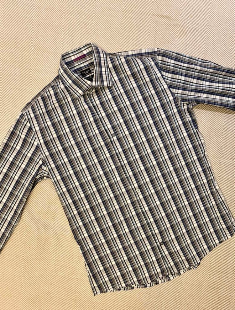 폴스미스 셔츠 15/38 95 100 실크혼방 새상품--1