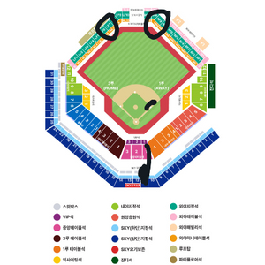 플레이오프 LG VS 삼성 3루 1루 외야 4연석