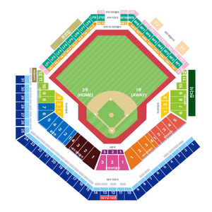 플레이오프 삼성 VS LG 1차전 원정응원석 2연석