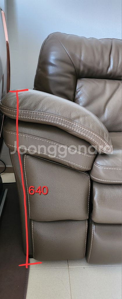 한샘 4인용 가죽소파, 스툴--5