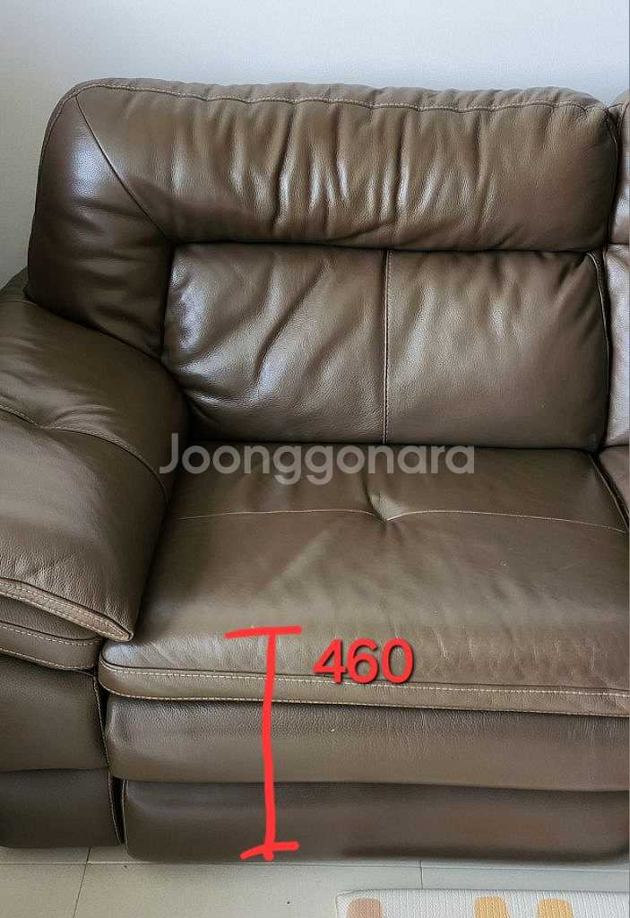 한샘 4인용 가죽소파, 스툴--4