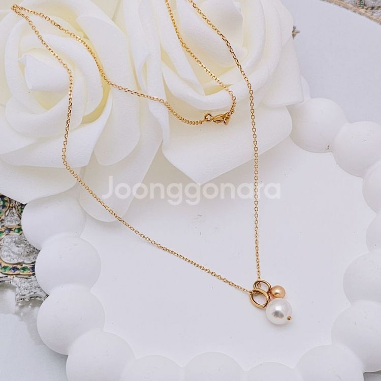 18k 진주 목걸이--2
