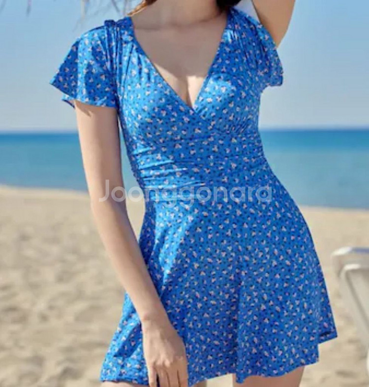 아레나 블러썸 레저 원피스 수영복A3SL1SO53BLU--4