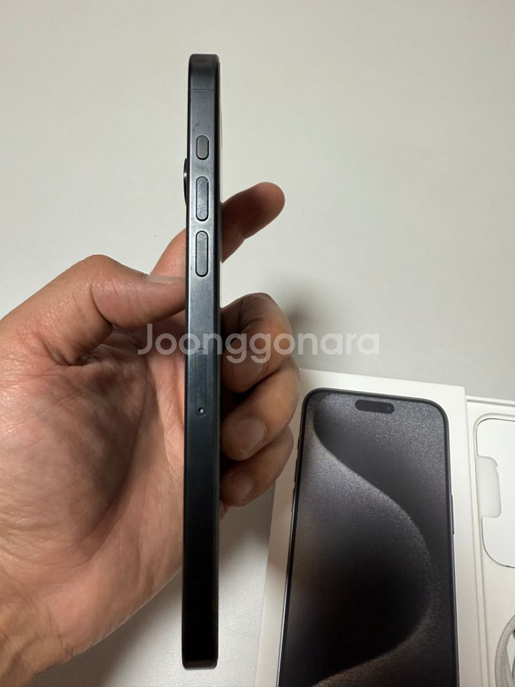 아이폰15프로맥스 512GB 블랙 자급제(애플케어O--4