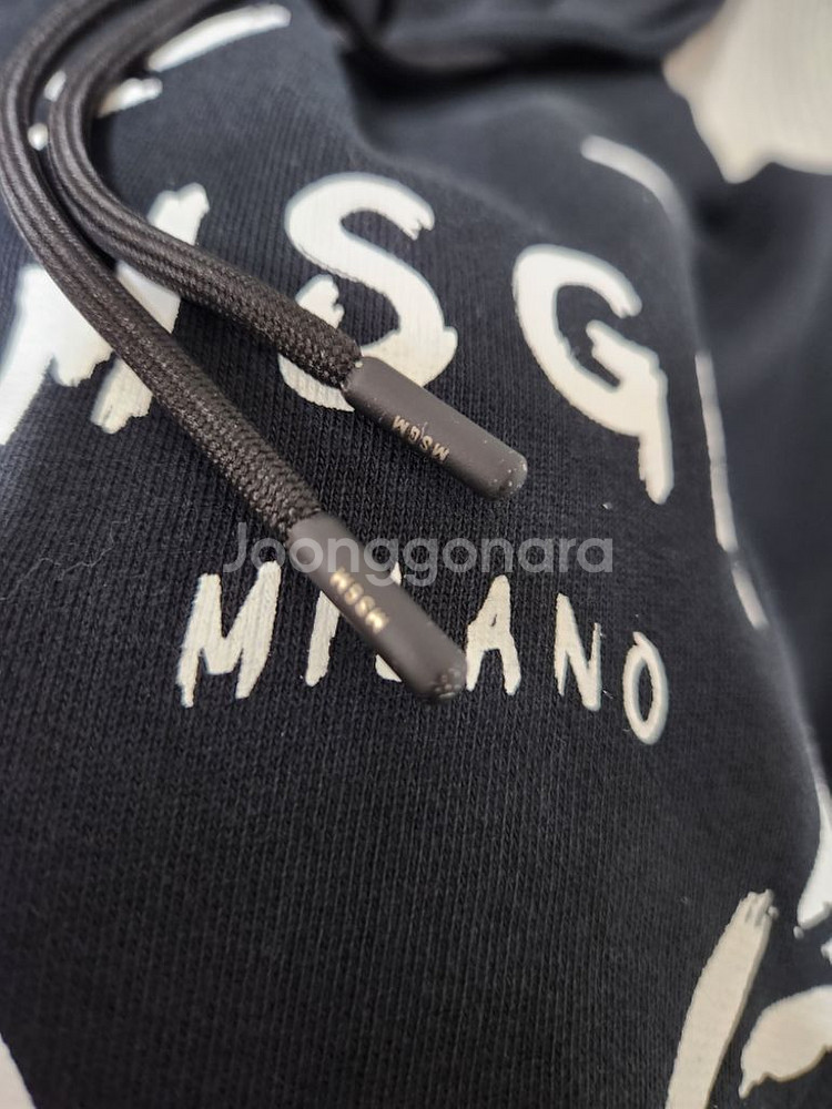 MSGM 로고 프린트 후드티셔츠(XL)--3