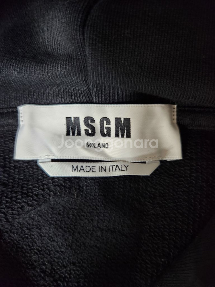 MSGM 로고 프린트 후드티셔츠(XL)--1